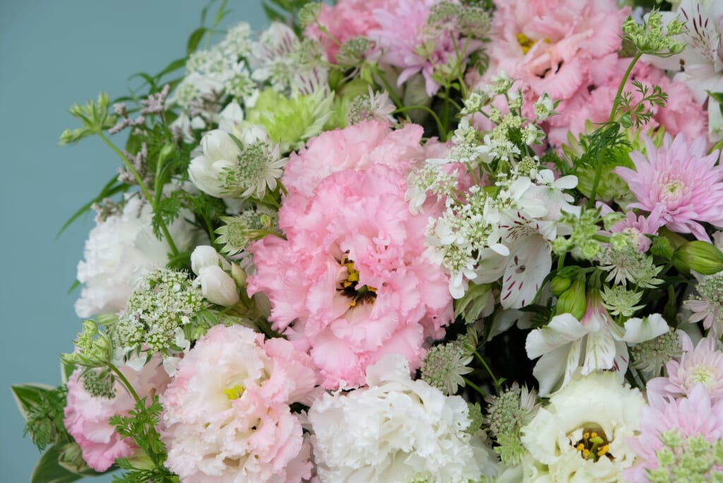 Sympathy Arrangement White & Pink