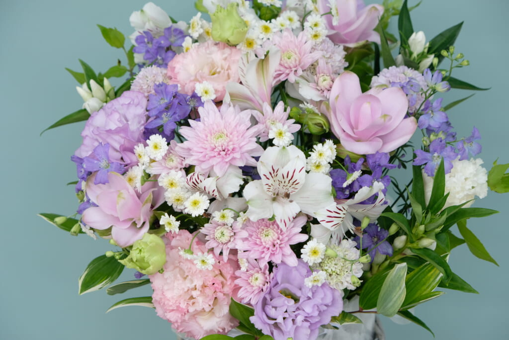 Sympathy Arrangement Pink & Purple