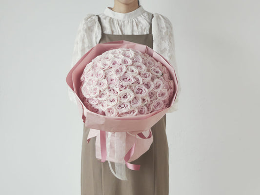 99 Pink Roses Bouquet