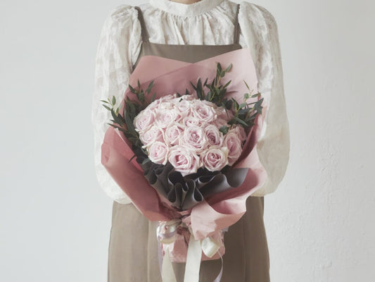 24 Pink Roses Bouquet