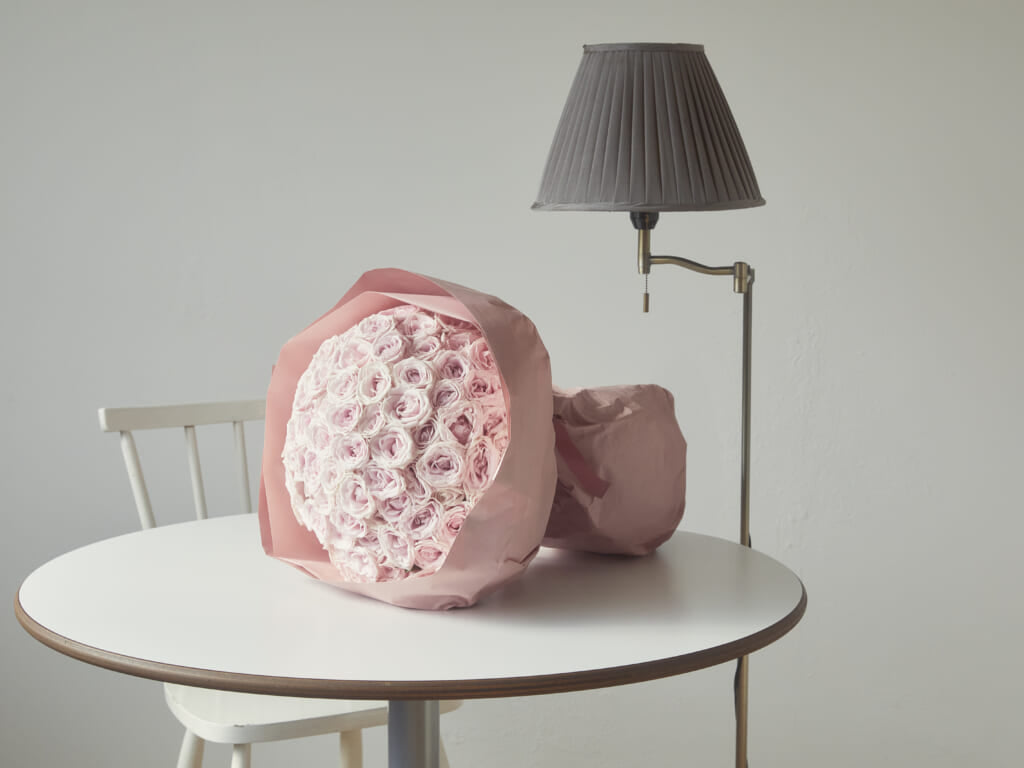 100 Pink Roses Bouquet