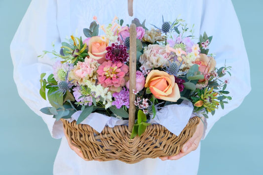 Nuance Color Basket Arrangement