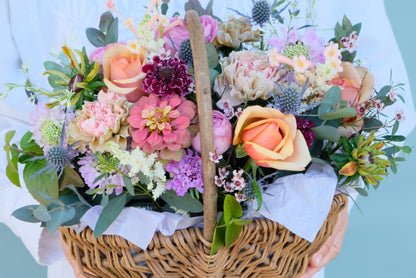 Nuance Color Basket Arrangement
