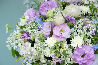 Sympathy Arrangement Blue & Purple