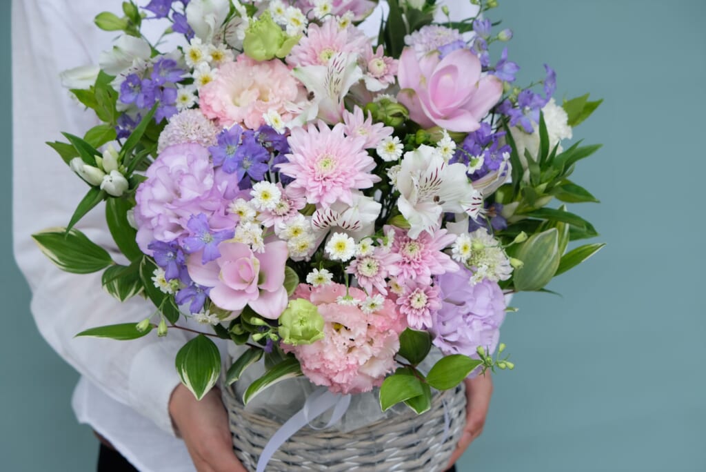 Sympathy Arrangement Pink & Purple