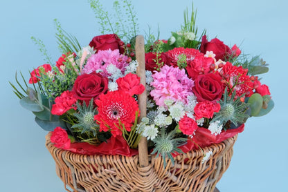 Red Basket Arrangement