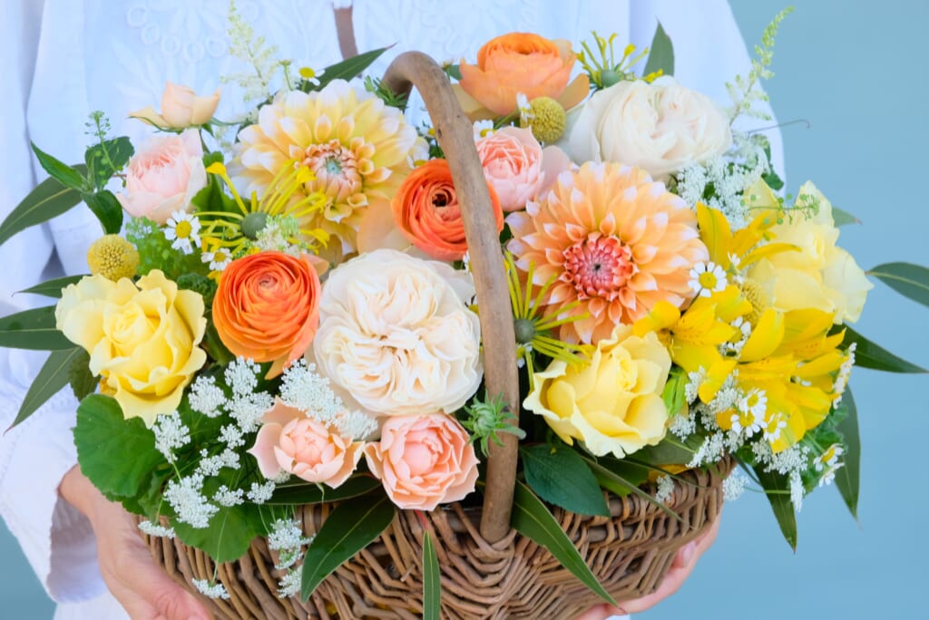 Vitamin Color Basket Arrangement