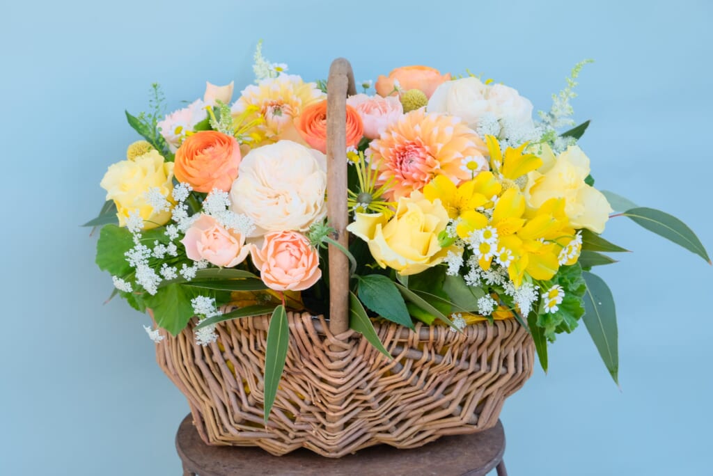 Vitamin Color Basket Arrangement