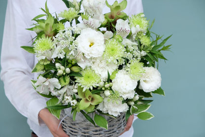 Sympathy Arrangement White & Green
