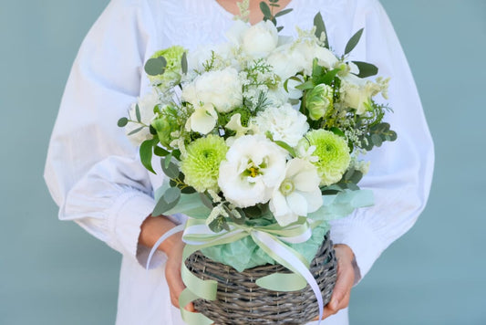 White & Green Arrangement