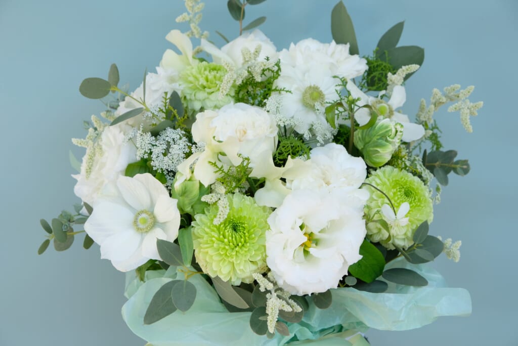 White & Green Arrangement